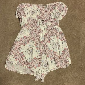white red blue romper